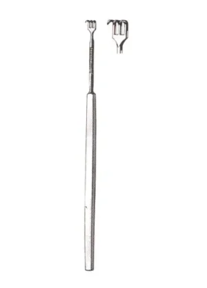 3 sharp prongs