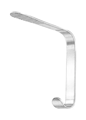 ANDREWS Tongue Depressor, Serrated Blade 21 mm wide